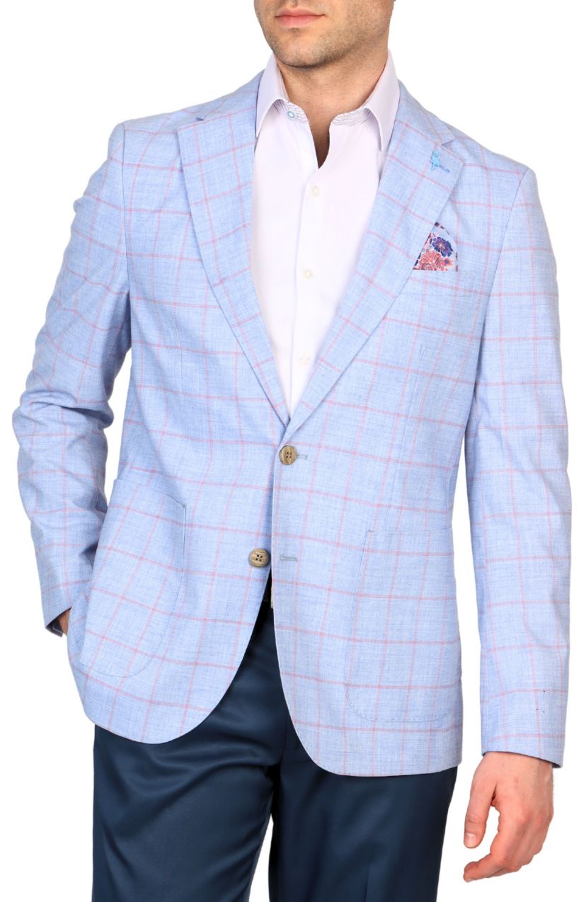 Melange Windowpane Sportcoat