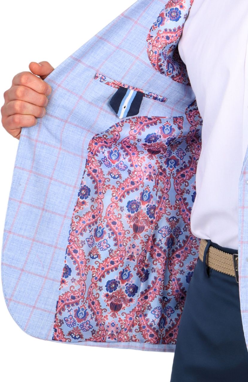Melange Windowpane Sportcoat