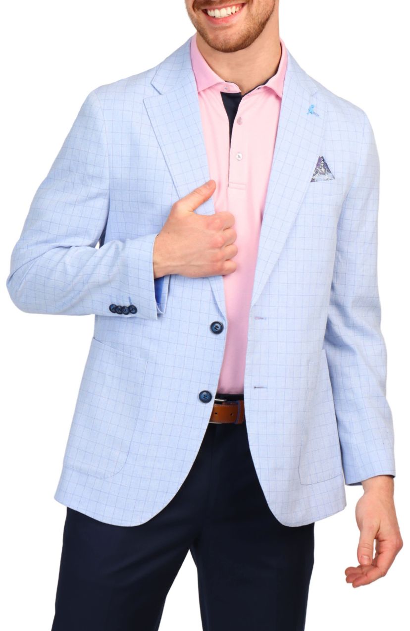 Melange Grid Check Sportcoat