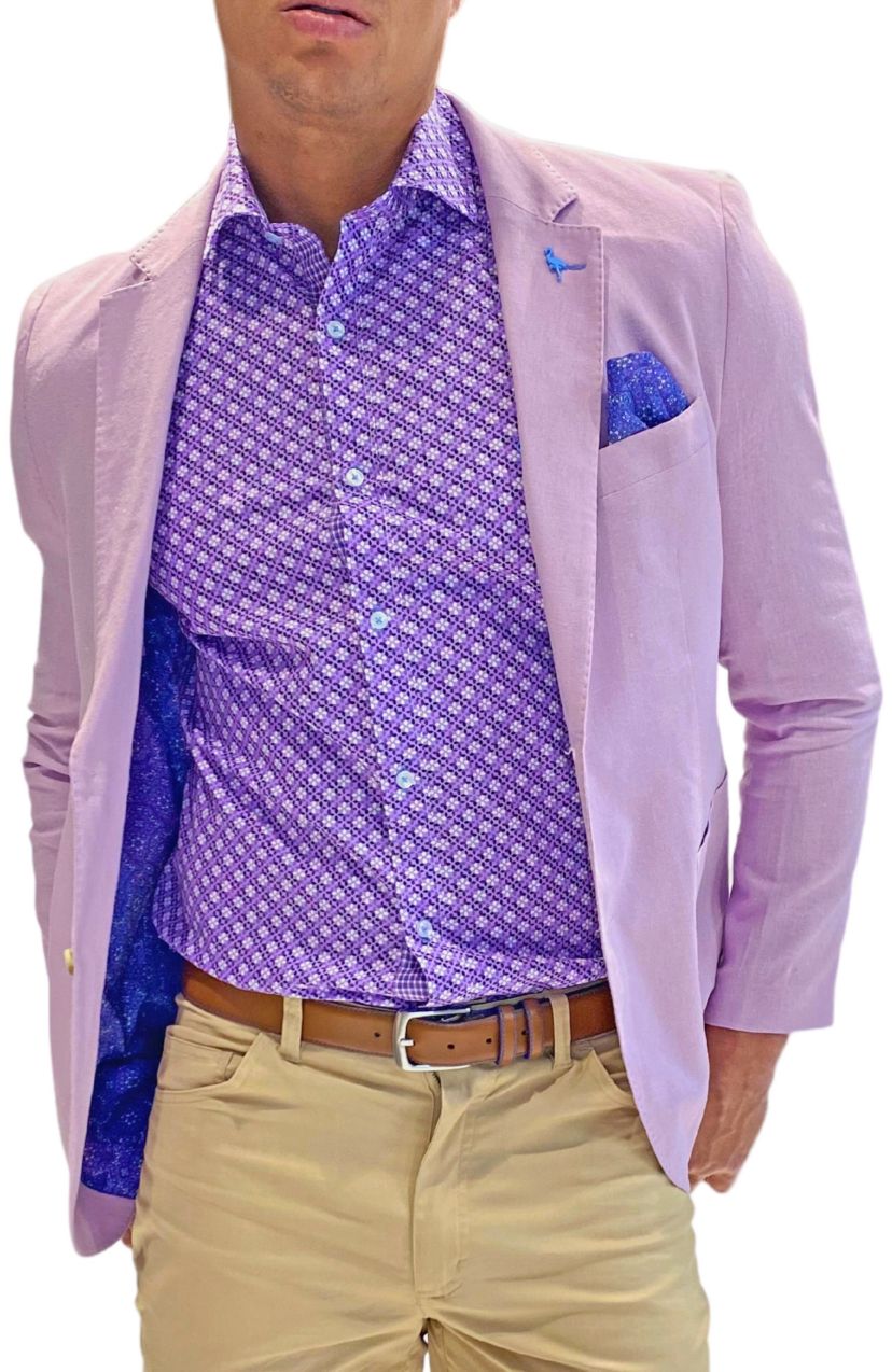 Solid Linen Blend Sportcoat