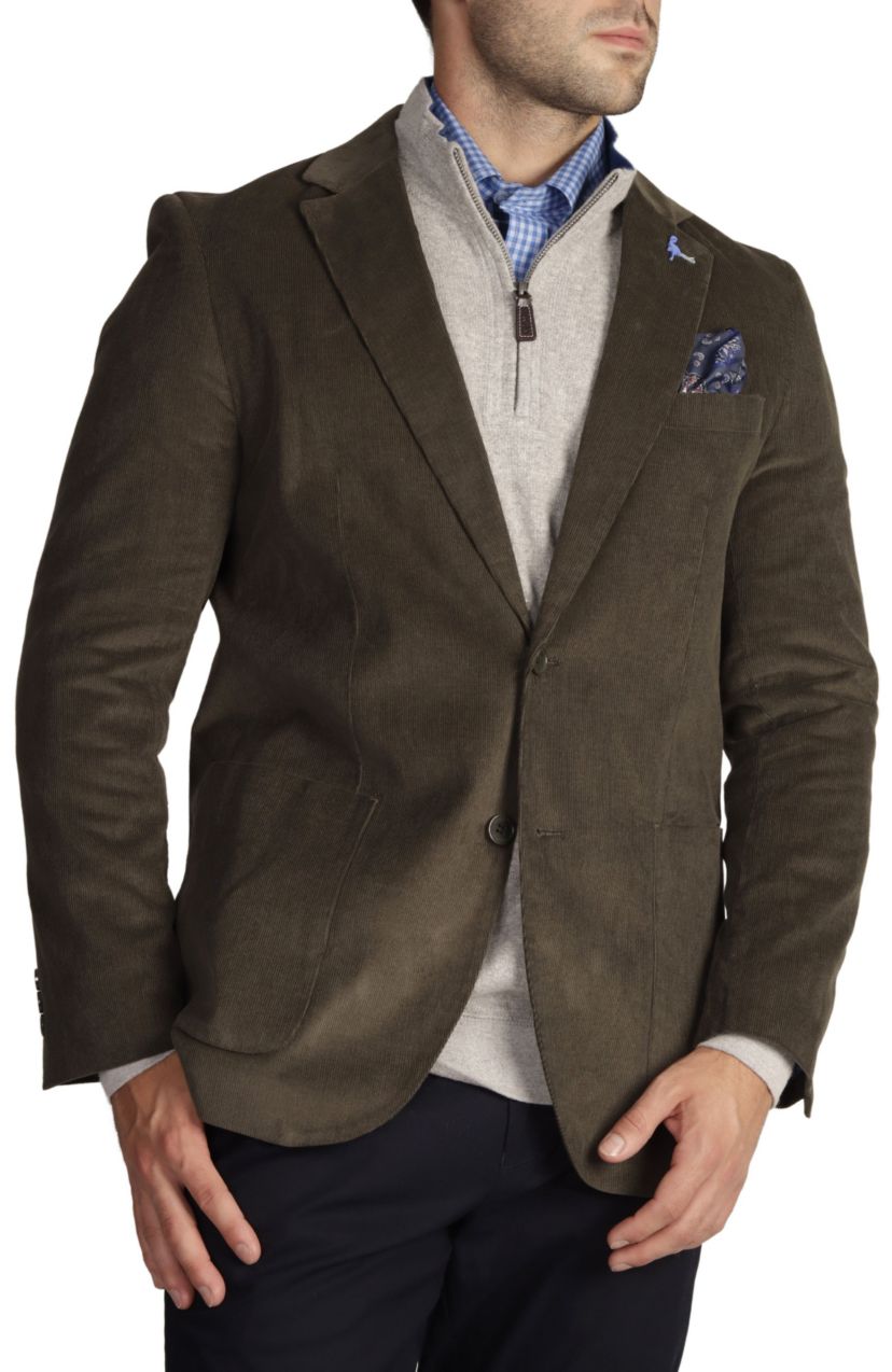 Solid Corduroy Sportcoat