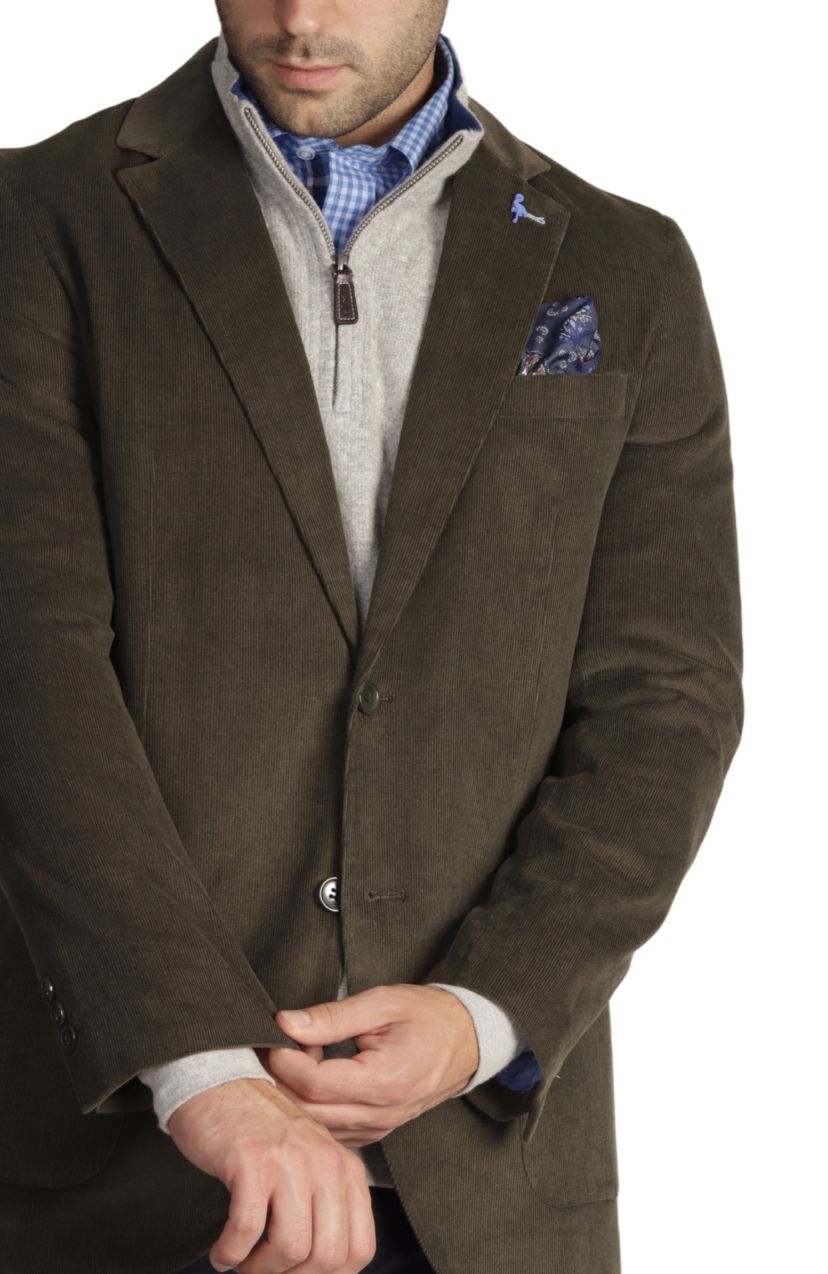 Solid Corduroy Sportcoat