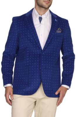 Dot Print Corduroy Sportcoat