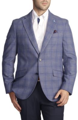 Two-Tone Textured Windowpane Sportcoat