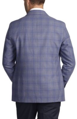 Two-Tone Textured Windowpane Sportcoat