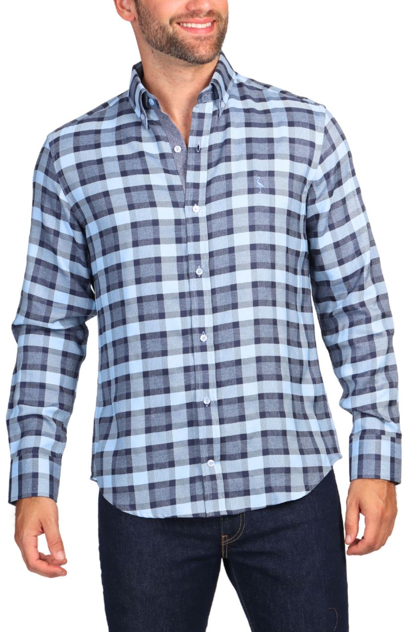 Luxe Melange Plaid Sportshirt