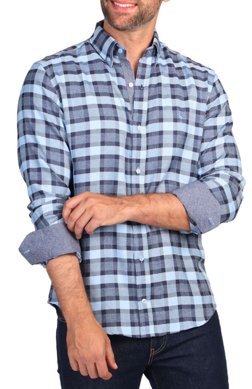 Luxe Melange Plaid Sportshirt