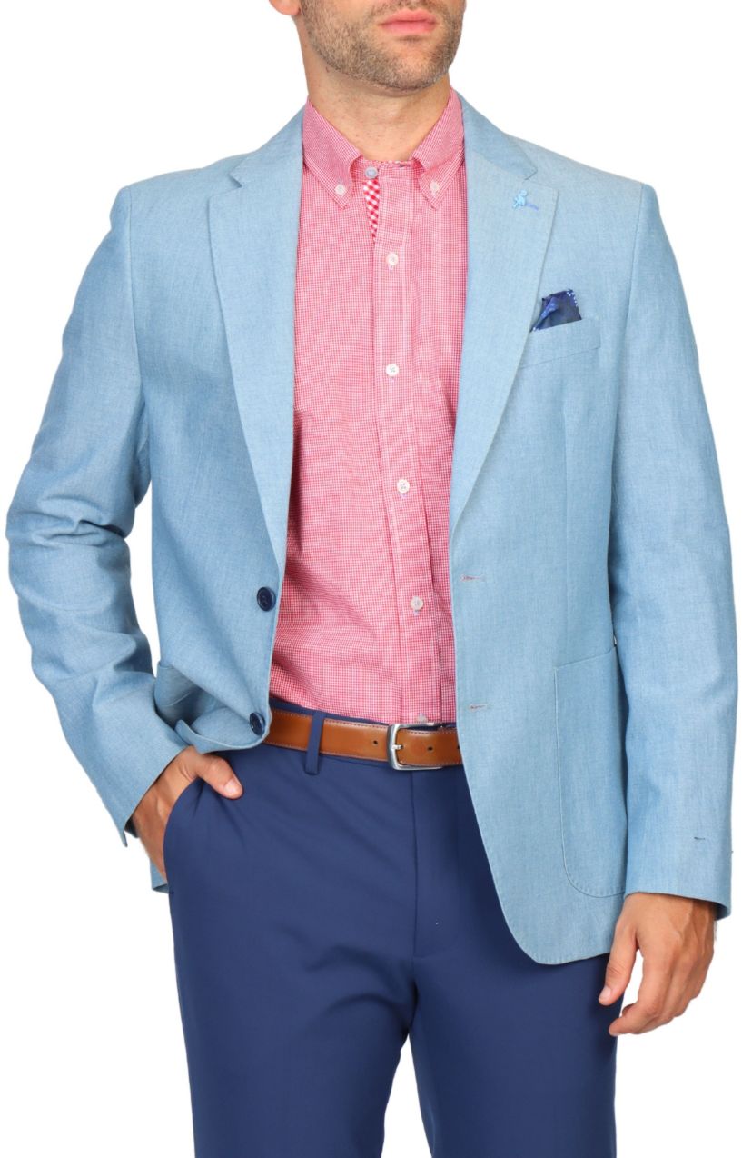 Textured Melanged Solid Sportcoat