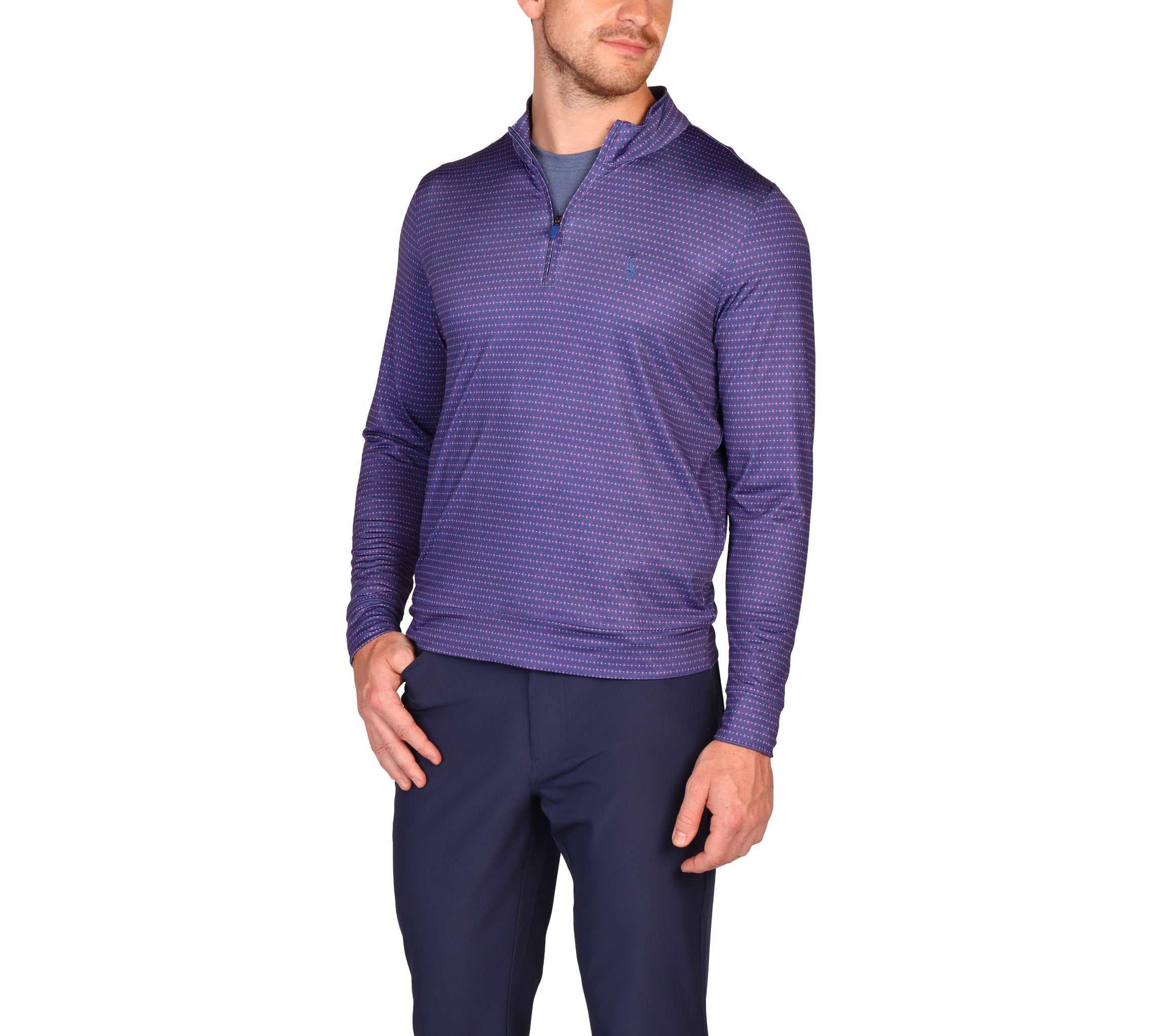 Dots and Diamonds Performance Quarter Zip