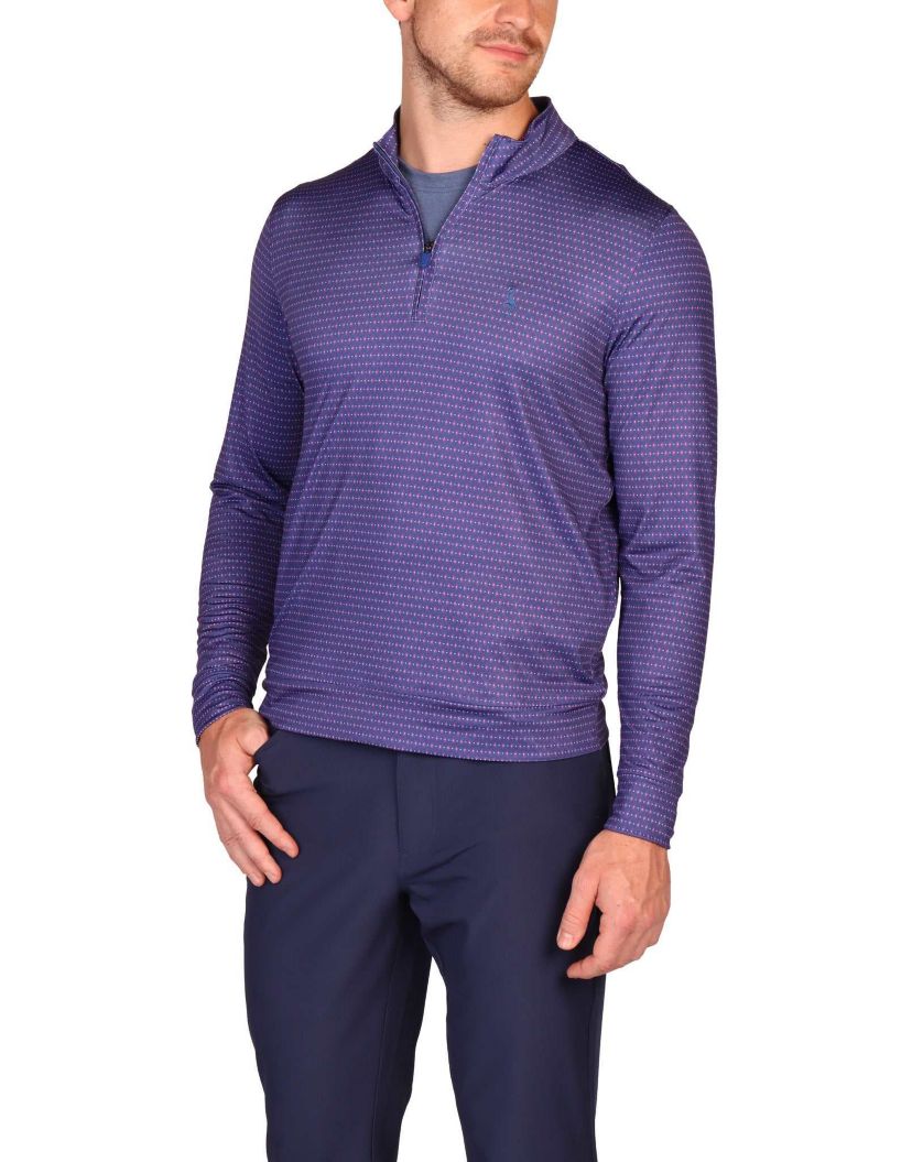 Dots and Diamonds Performance Quarter Zip