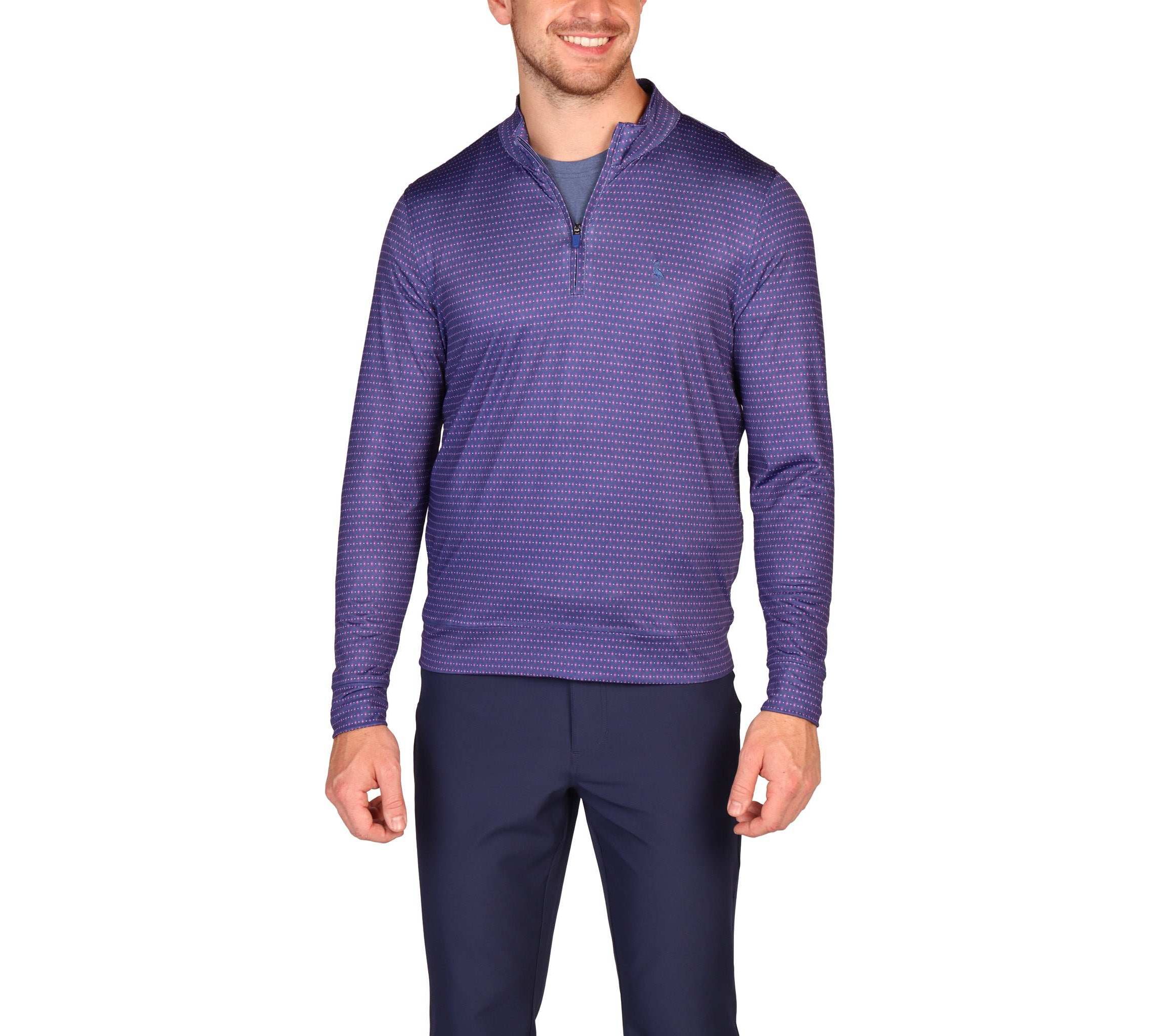 Dots and Diamonds Performance Quarter Zip