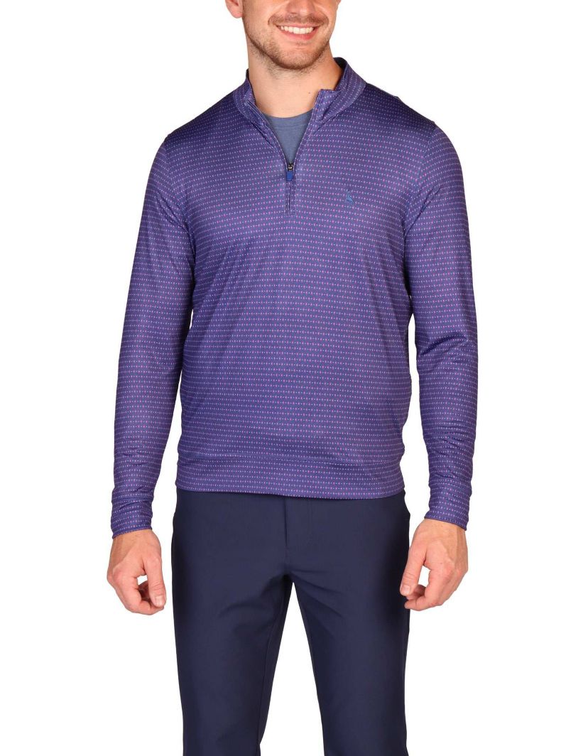 Dots and Diamonds Performance Quarter Zip