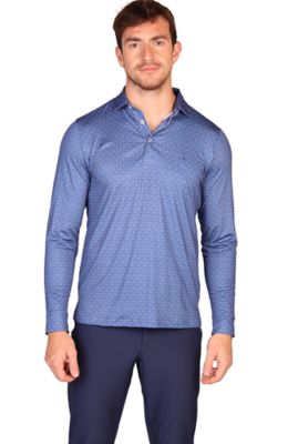 TailorByrd Men's Golf Clubs Long Sleeve Performance Polo, XL