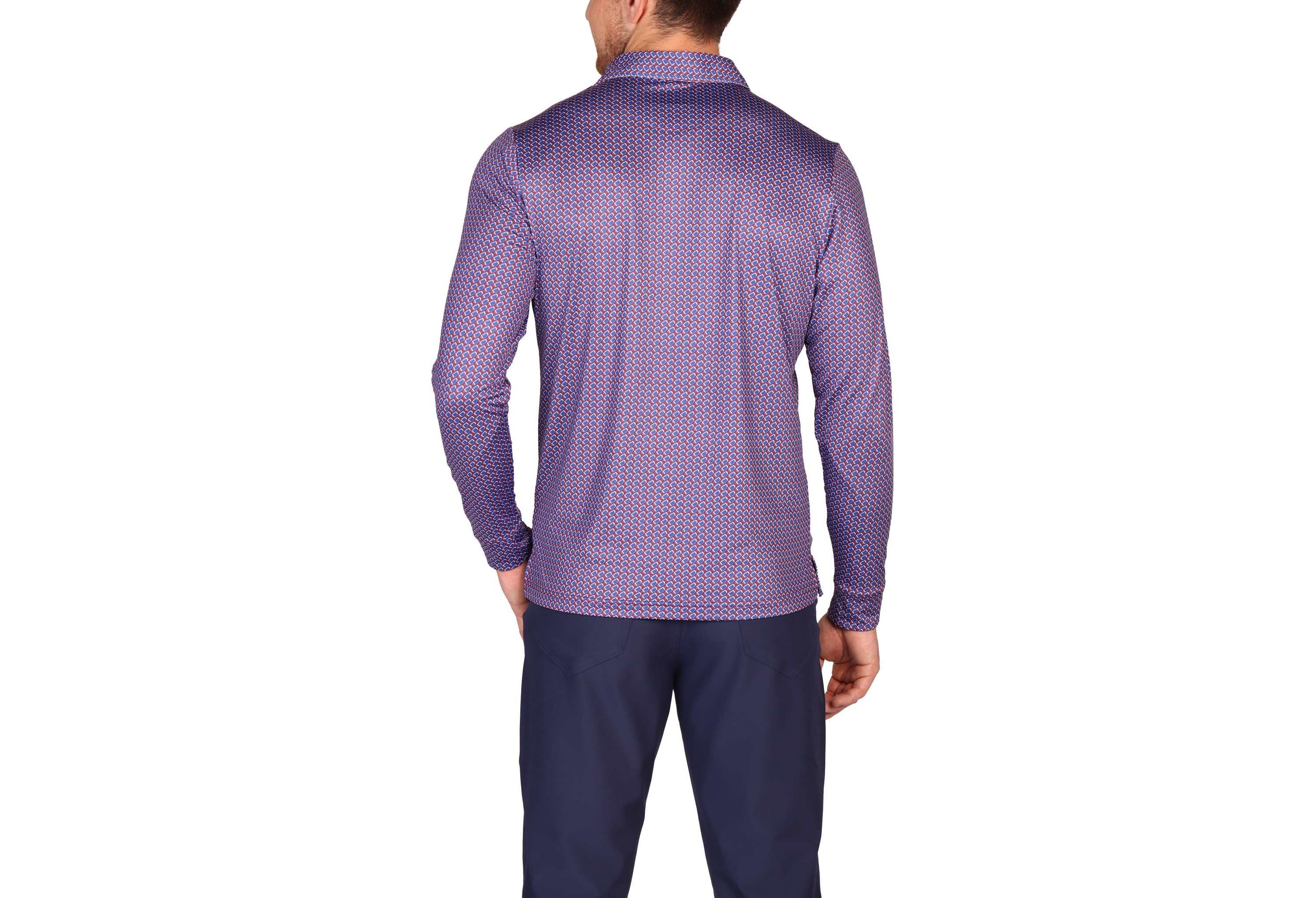 Footballs Long Sleeve Performance Polo