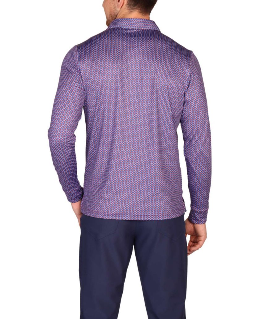 Footballs Long Sleeve Performance Polo