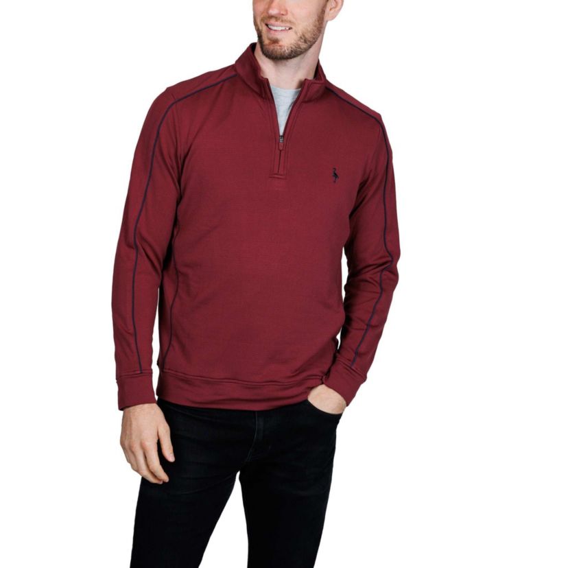 Textured Knit Performance Quarter Zip