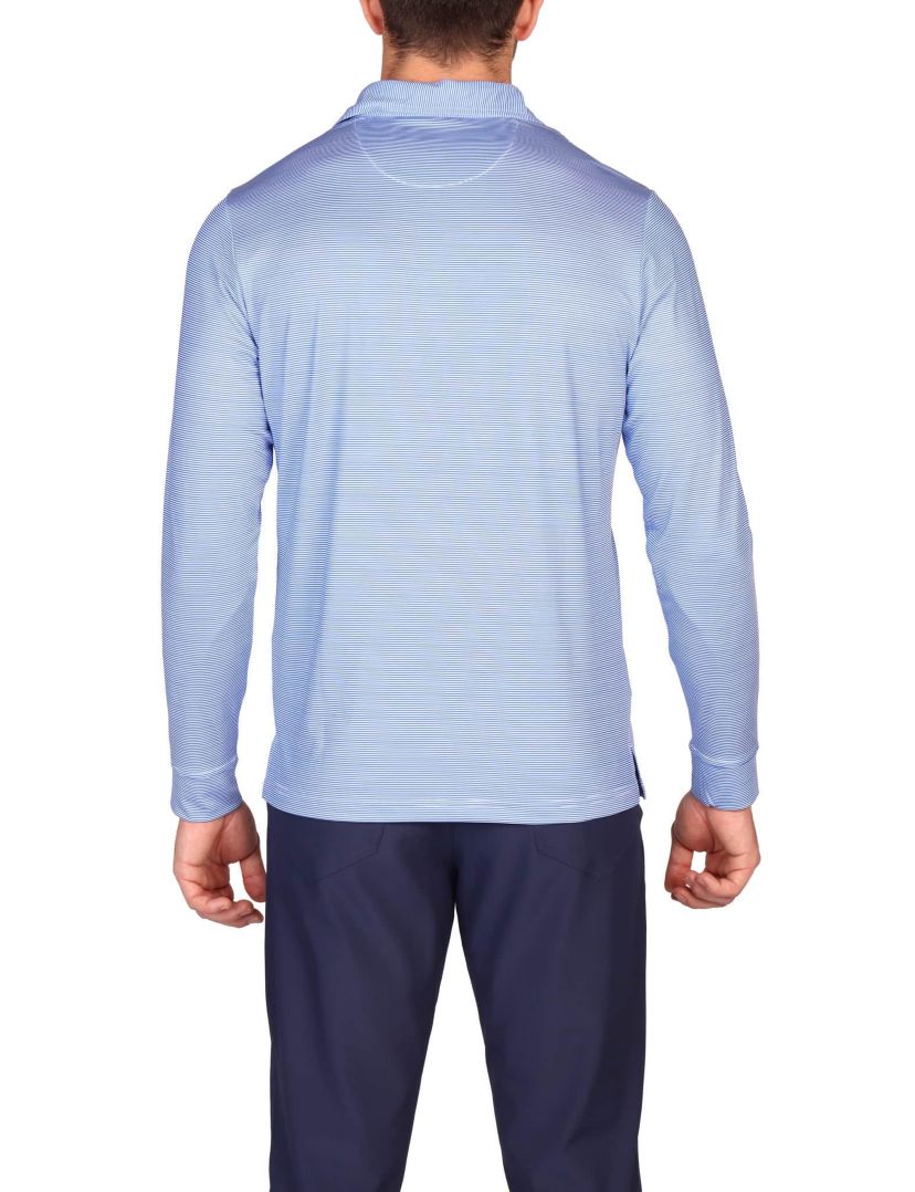 Stripes Long Sleeve Performance Polo