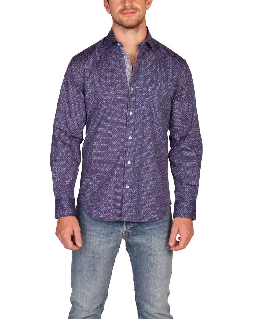 Retro Geo Long Sleeve Shirt