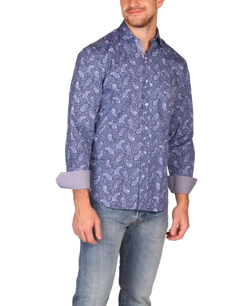 Floral Paisley Long Sleeve Shirt