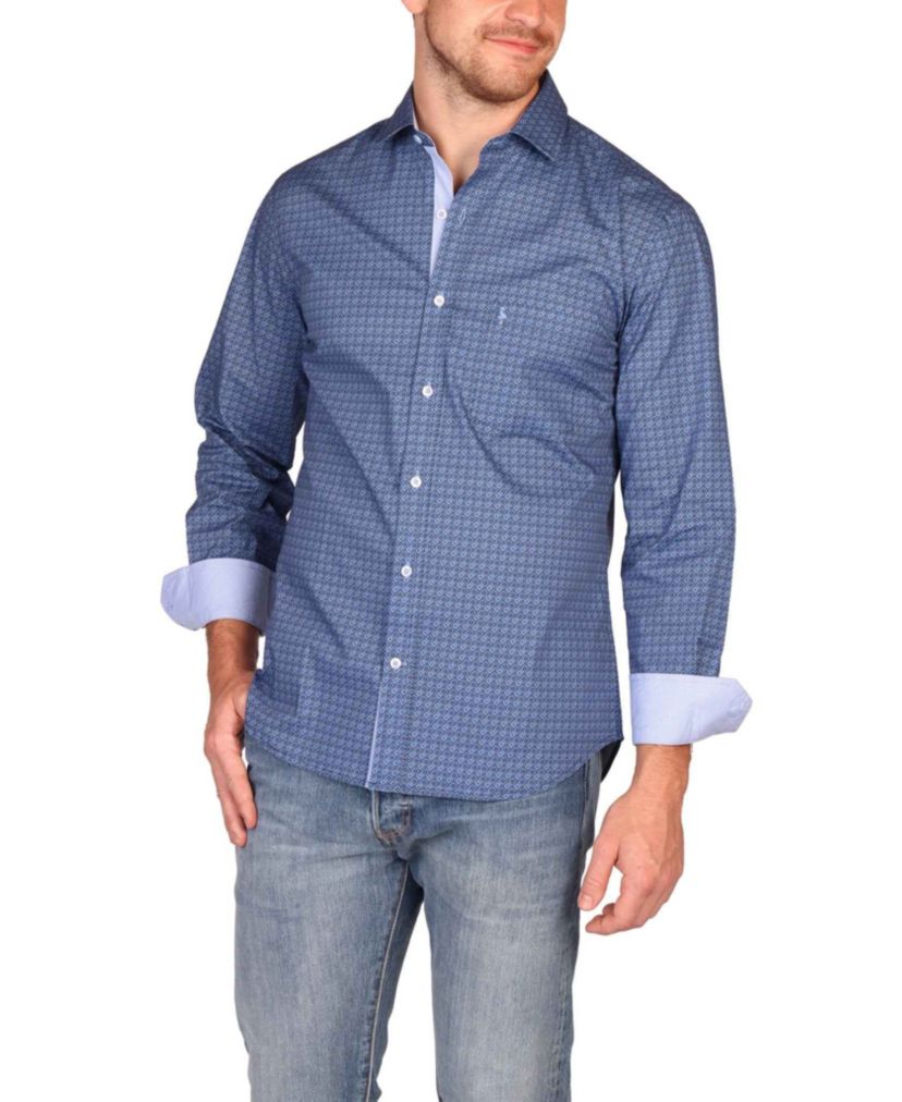 Decorative Geo Long Sleeve Shirt