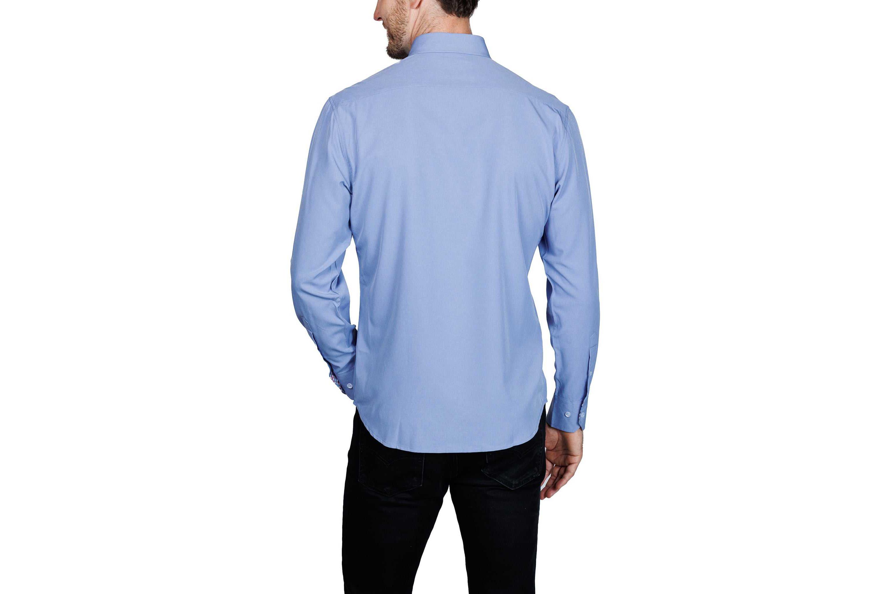 Solid Melange Performance Long Sleeve Shirt