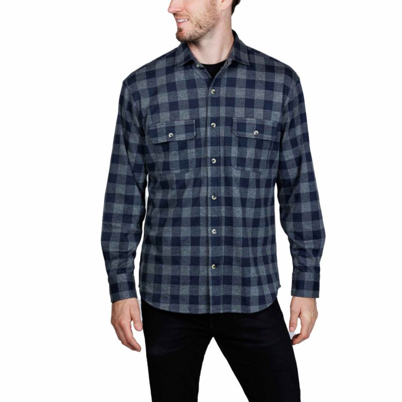 Super Soft Plaid Sweater Shirt