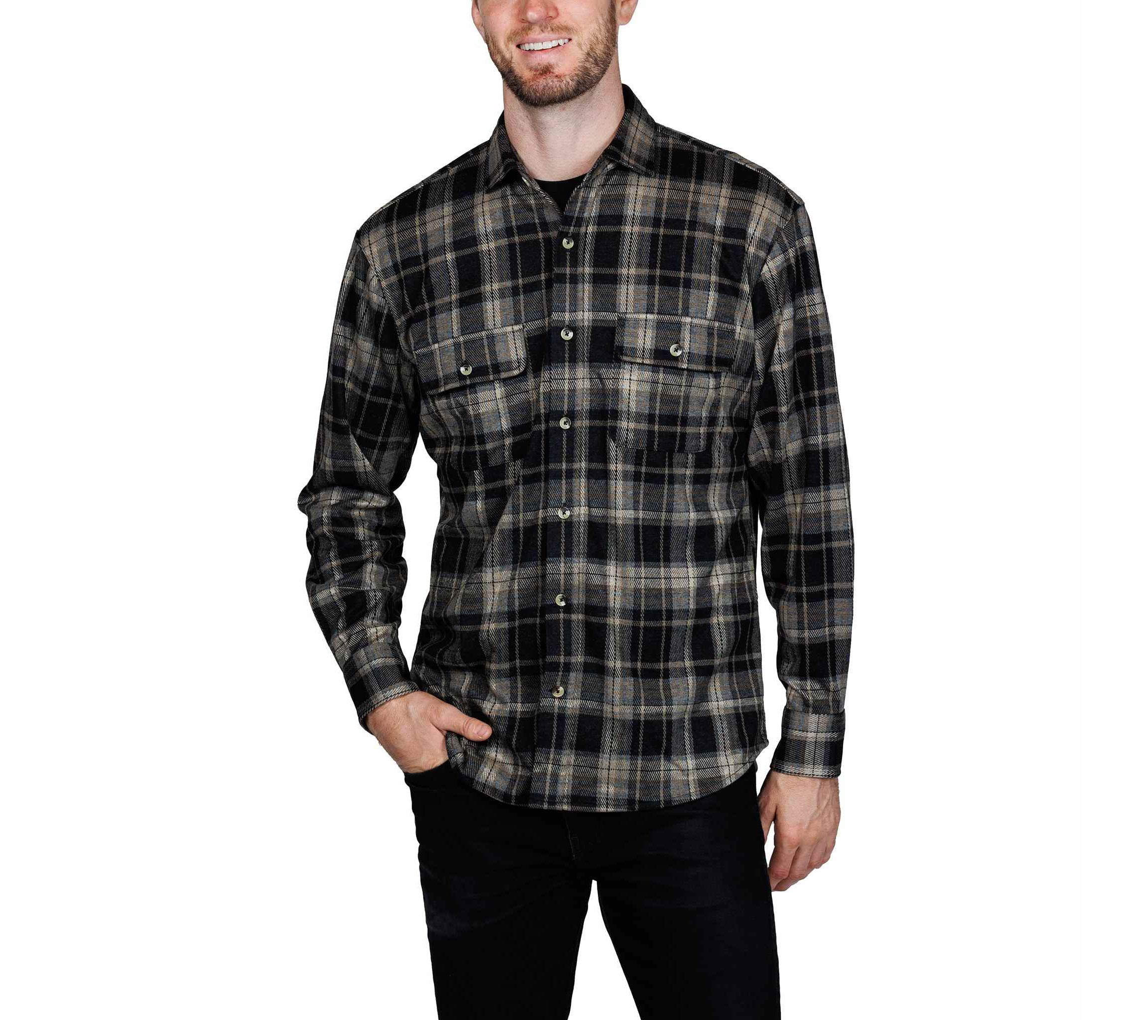 Super Soft Plaid Sweater Shirt