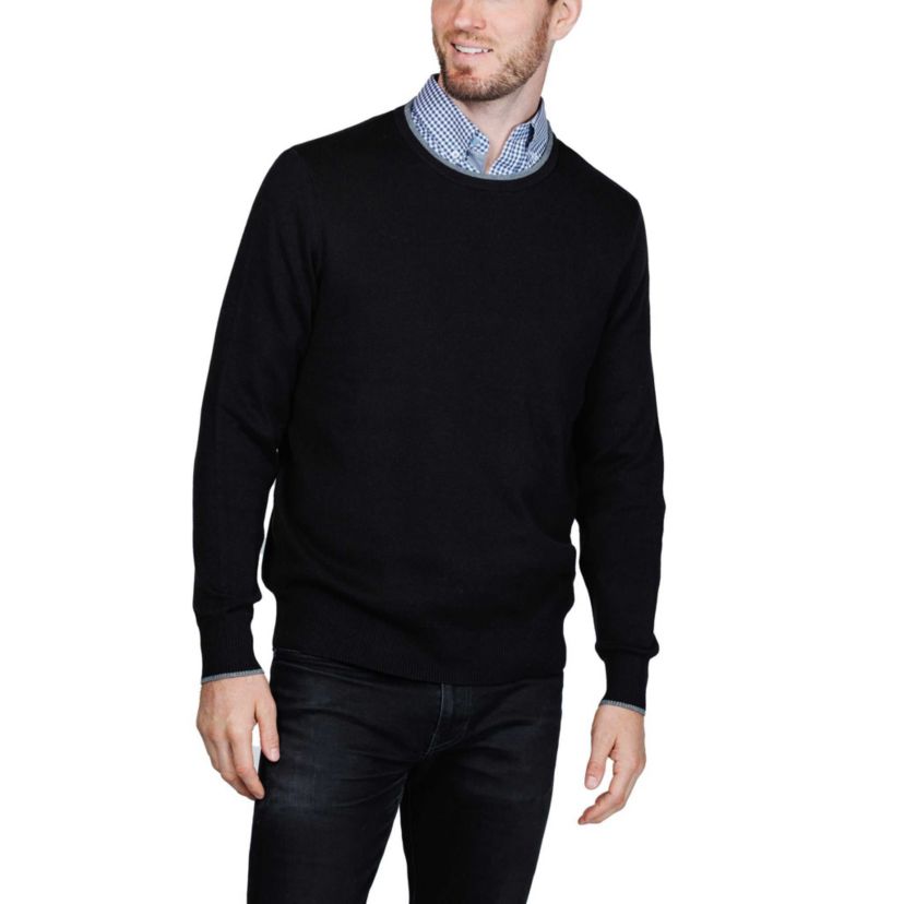Fine Knit Crew Neck Sweater