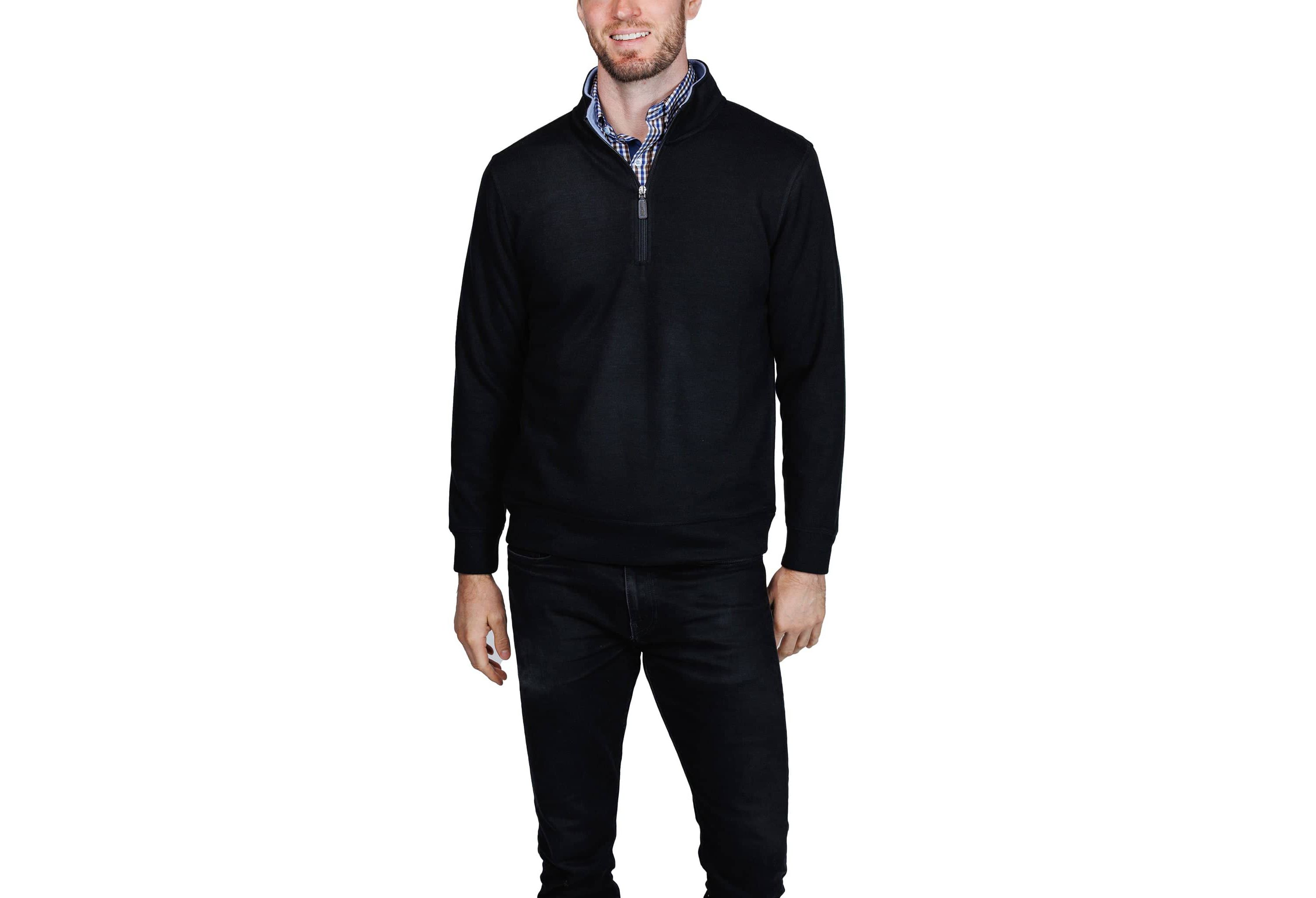 French Rib Quarter Zip