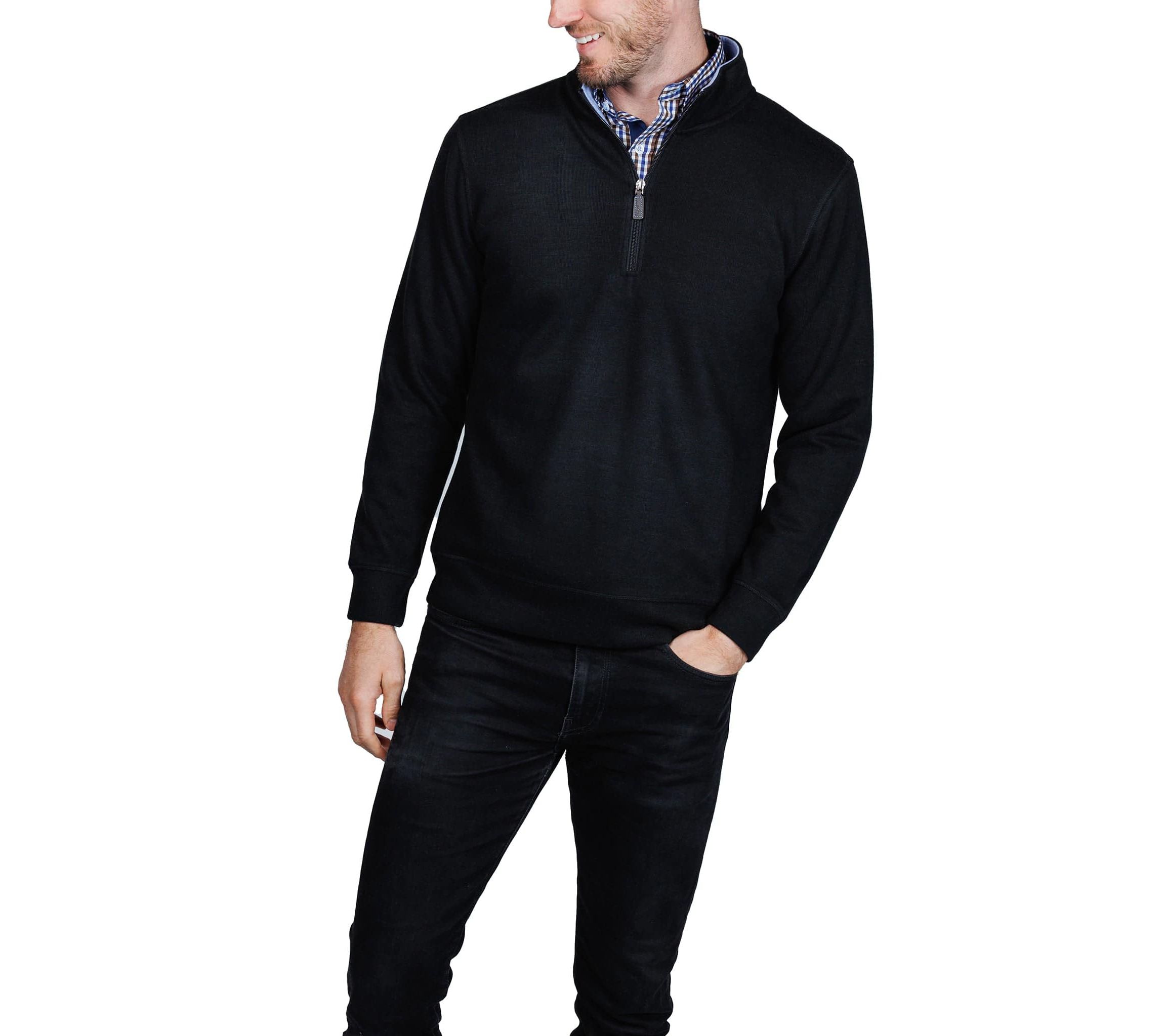 French Rib Quarter Zip