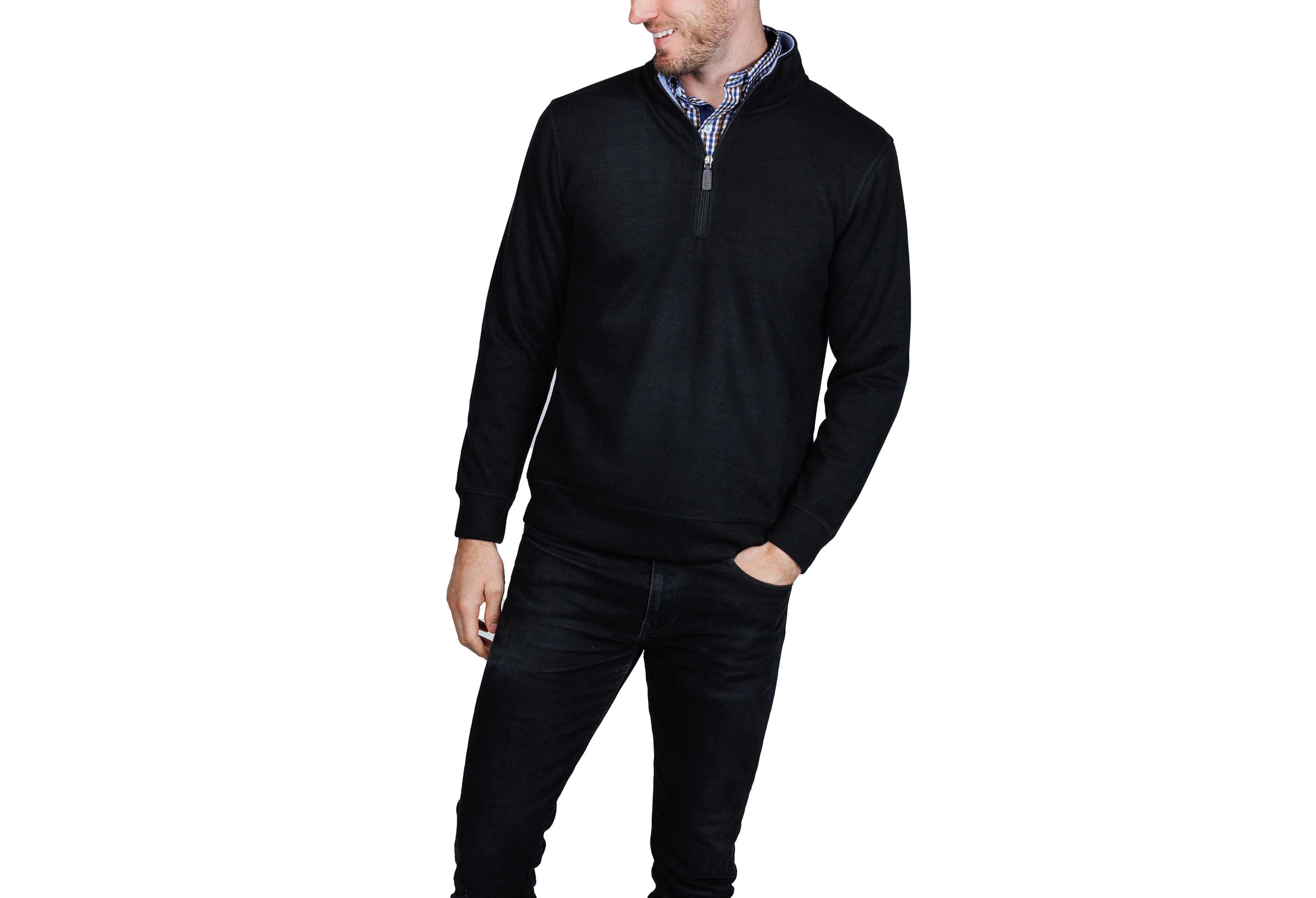 French Rib Quarter Zip