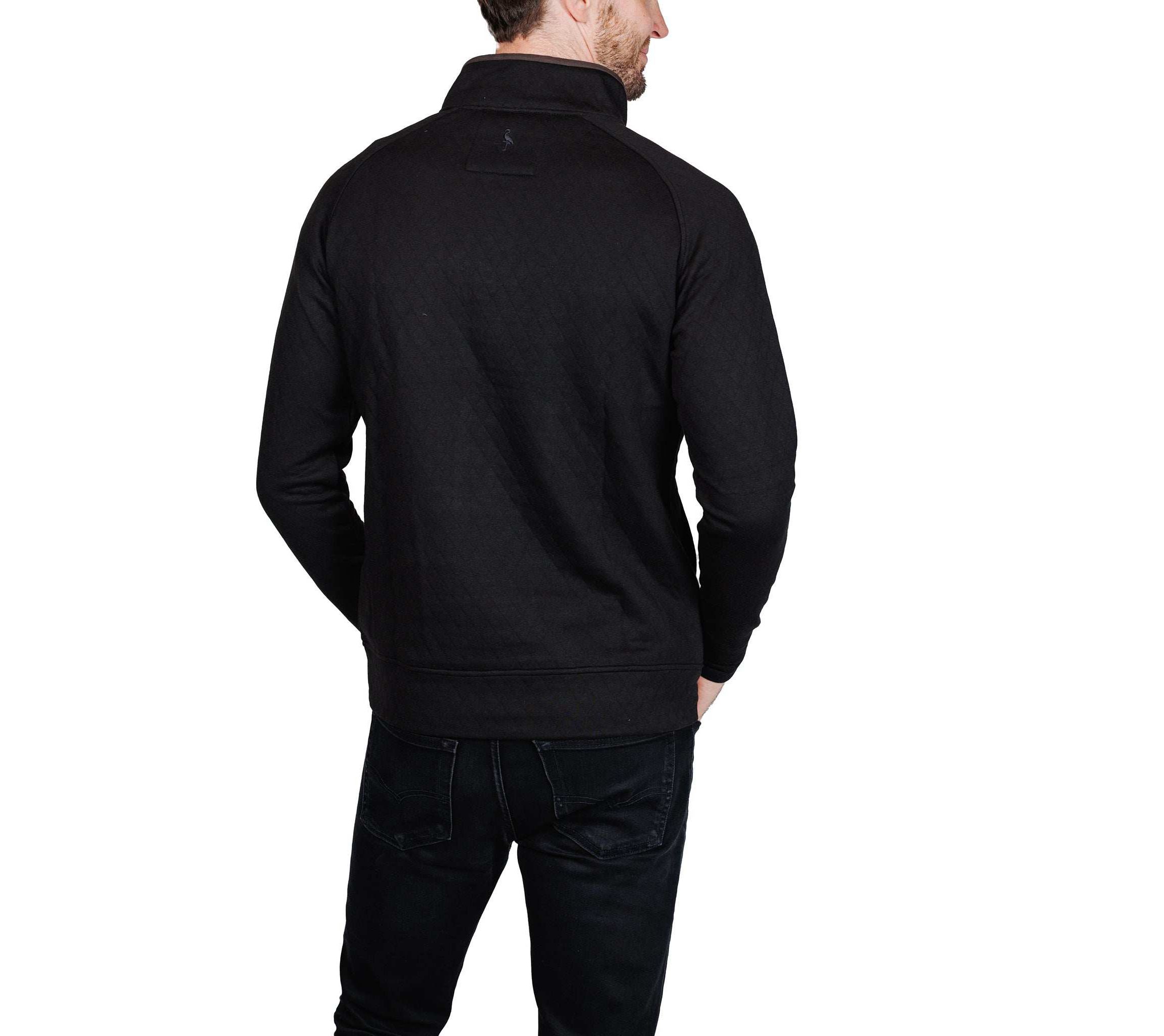 Hidden Snap Front Quilted Pullover
