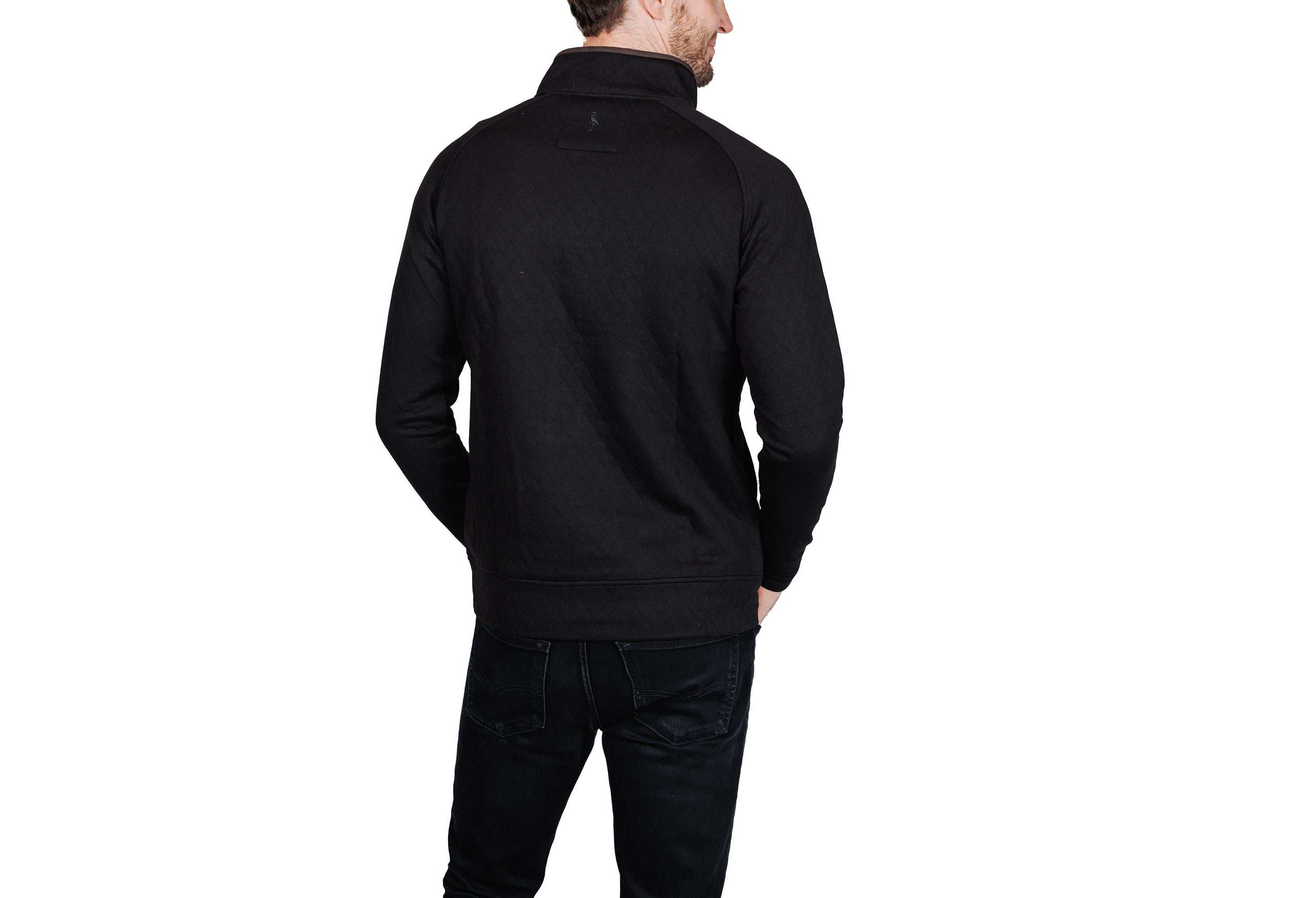 Hidden Snap Front Quilted Pullover