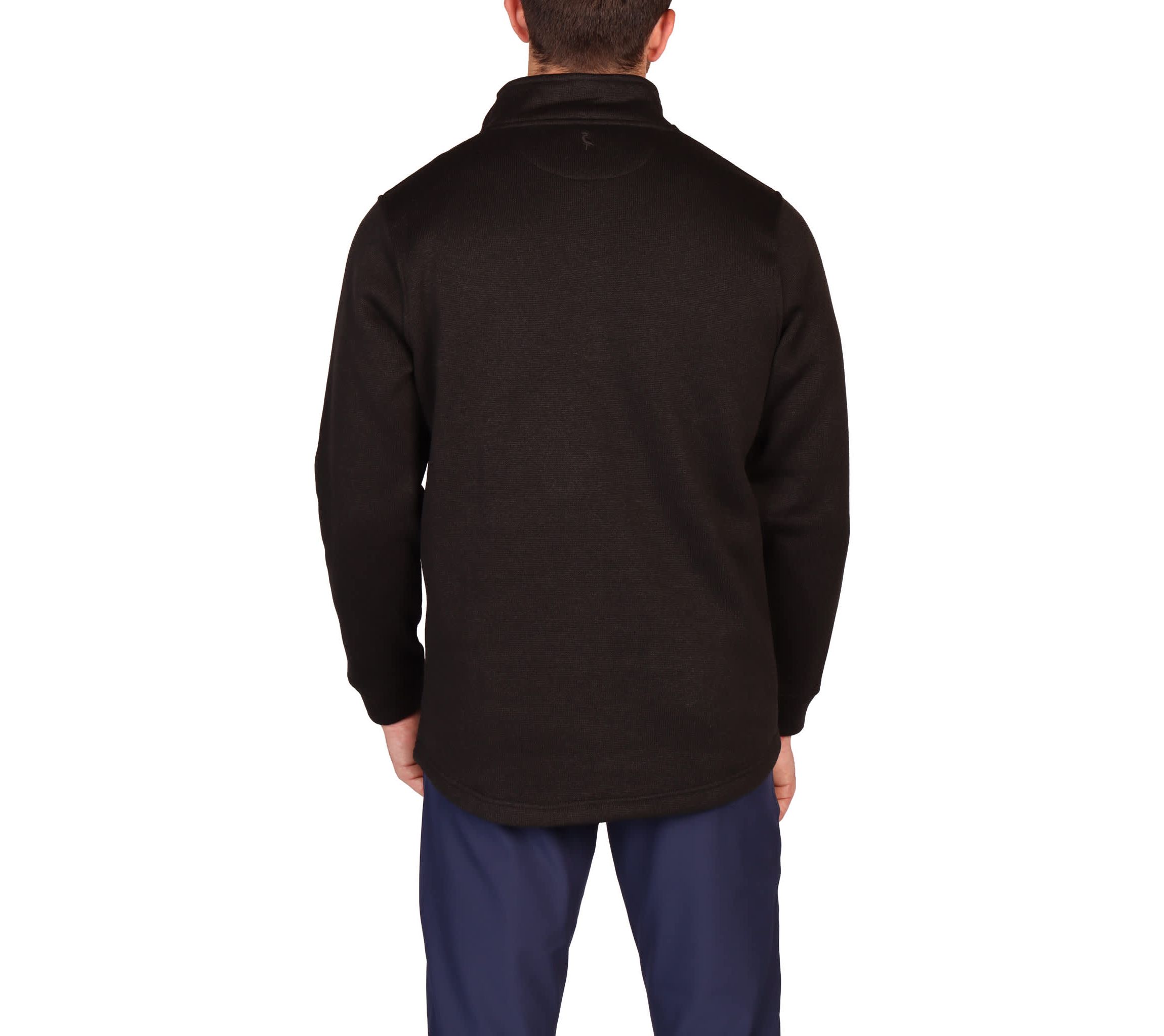 Sweater Knit Snap Placket Pullover