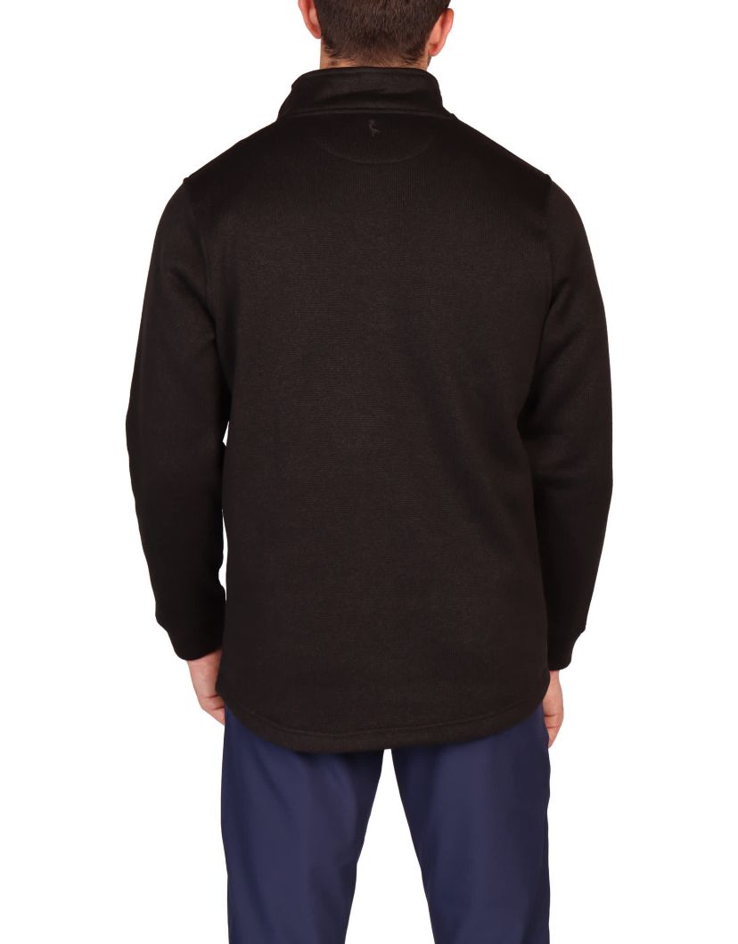 Sweater Knit Snap Placket Pullover