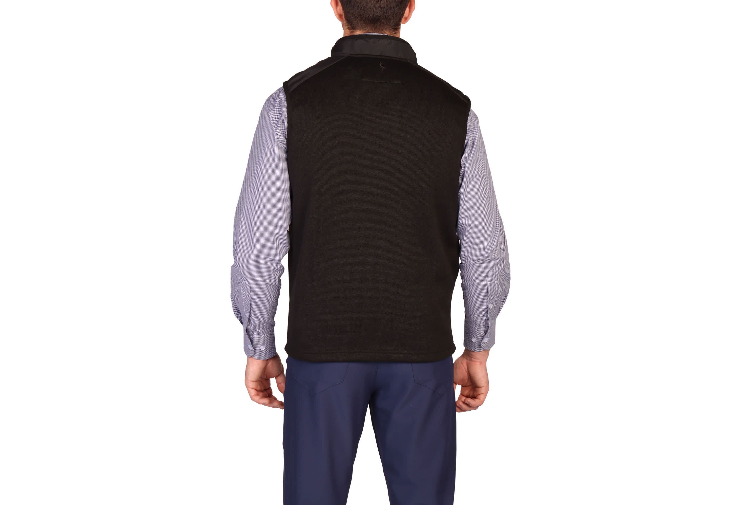 Sweater Knit Full Zip Vest