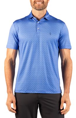 TailorByrd Men's Golf Clubs Performance Polo, Blue, 3XL
