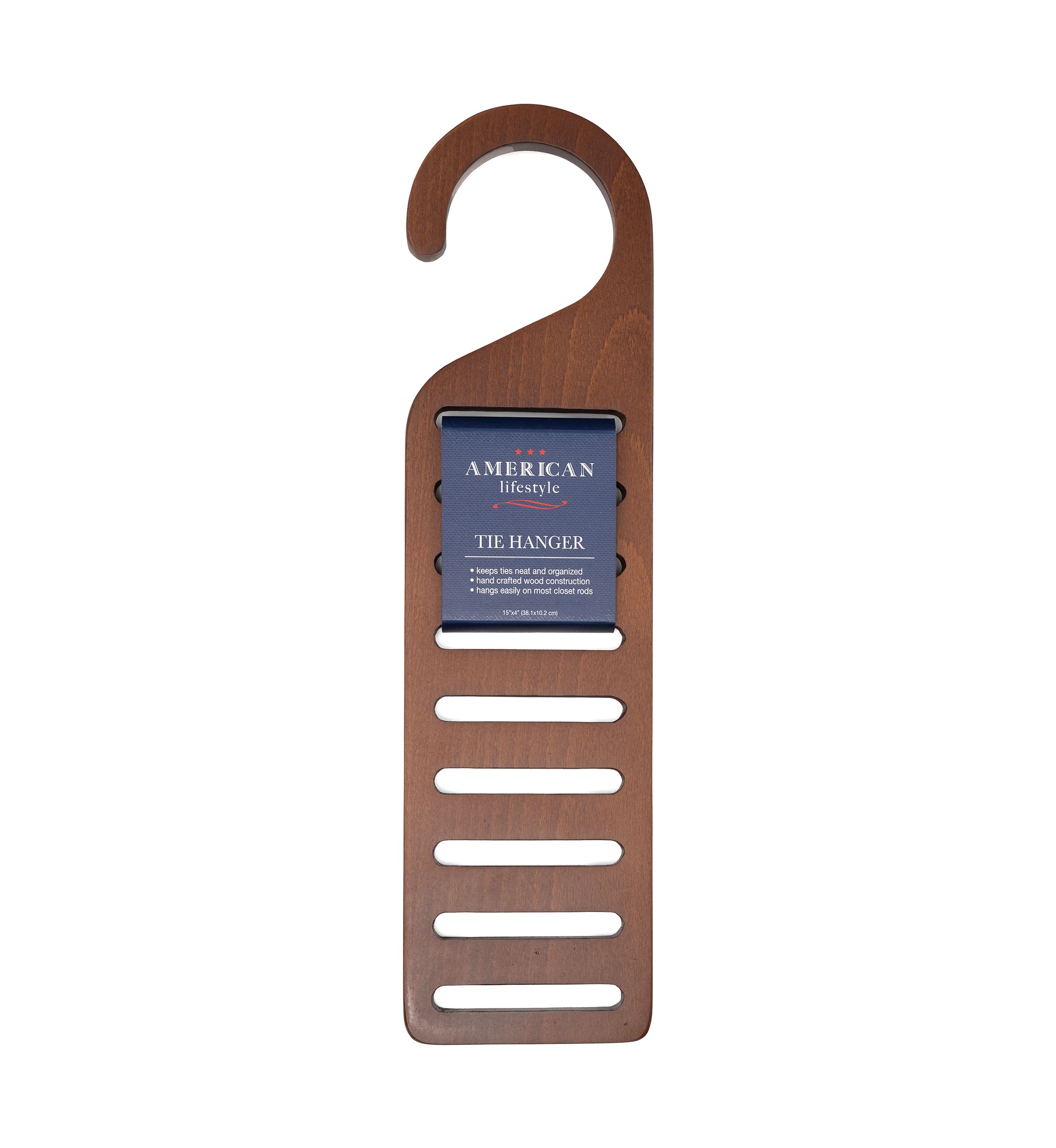 Slim Wood Tie Hanger