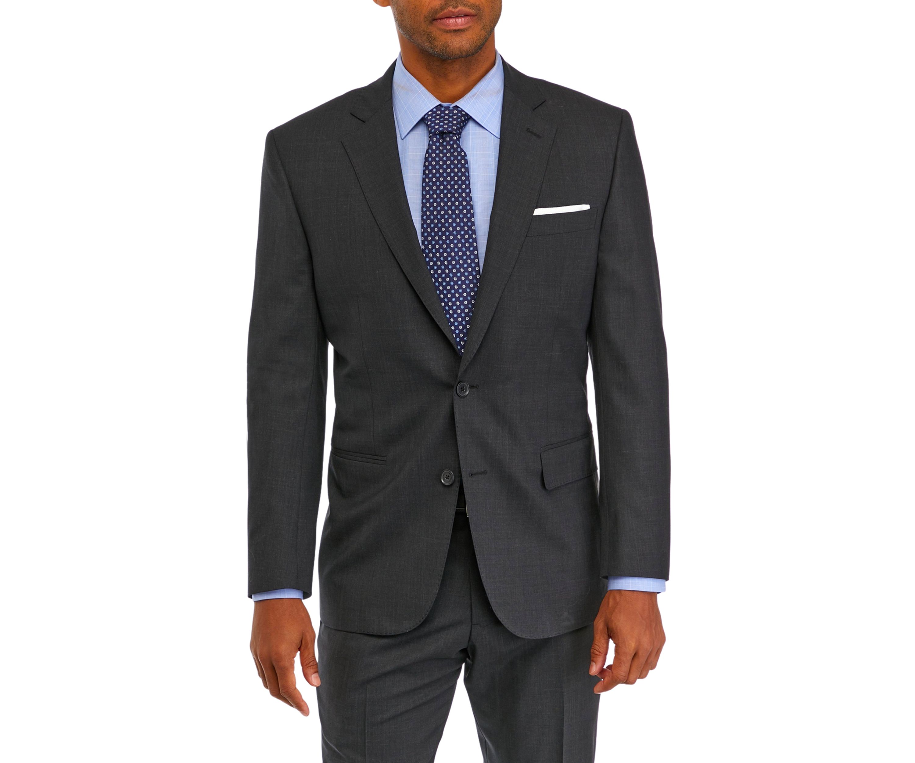 Mens Wool Stretch Classic Fit Suit Jacket