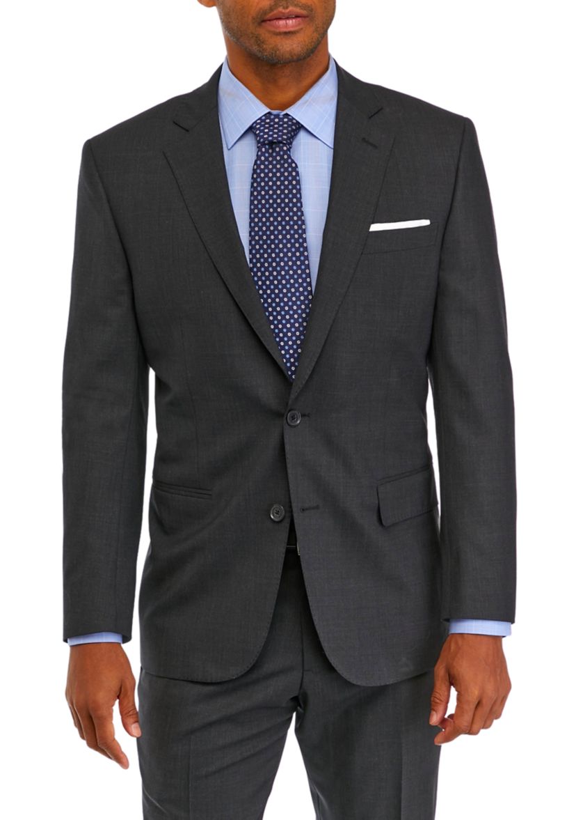Mens Wool Stretch Classic Fit Suit Jacket