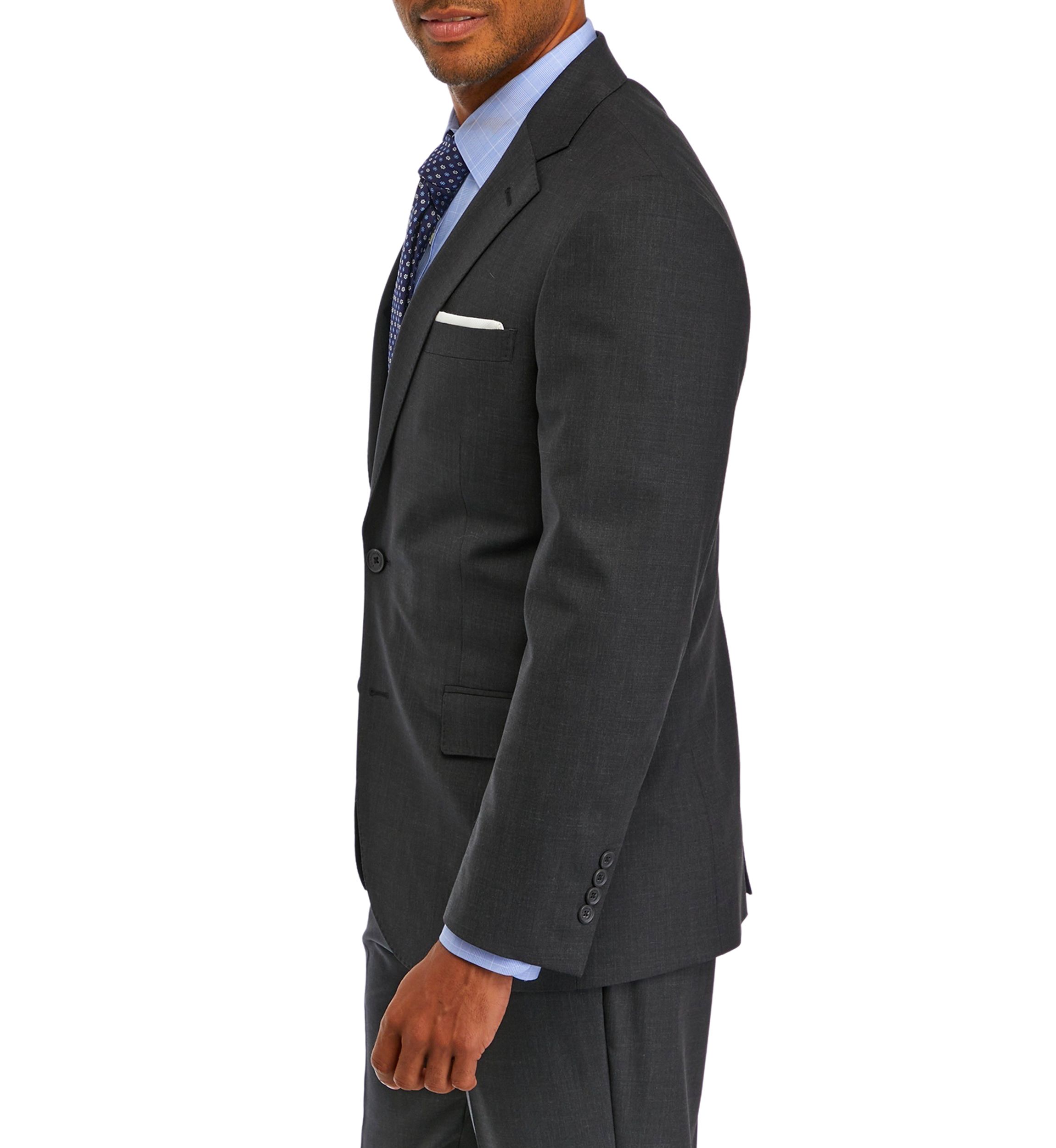 Mens Wool Stretch Classic Fit Suit Jacket