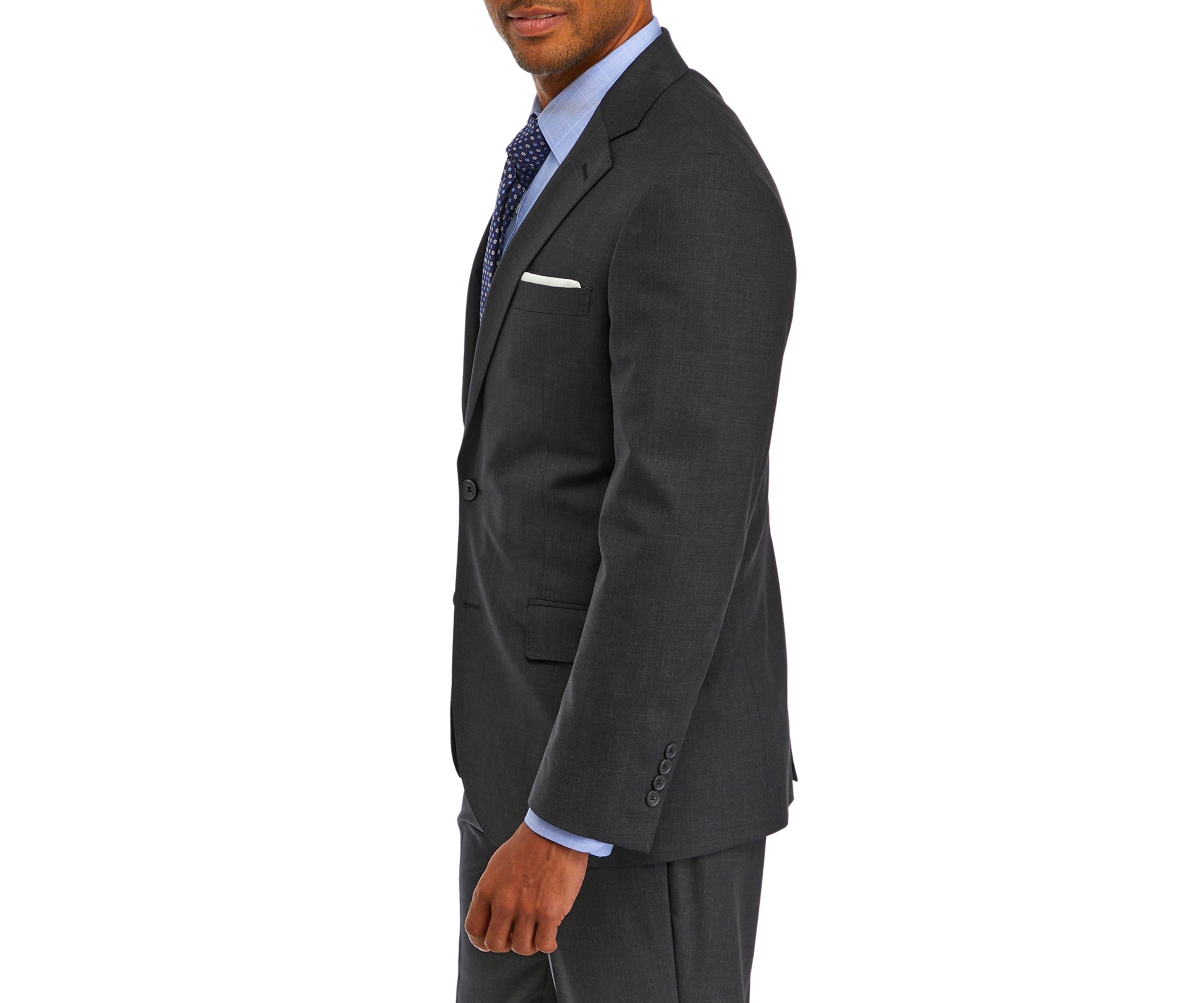 Mens Wool Stretch Classic Fit Suit Jacket