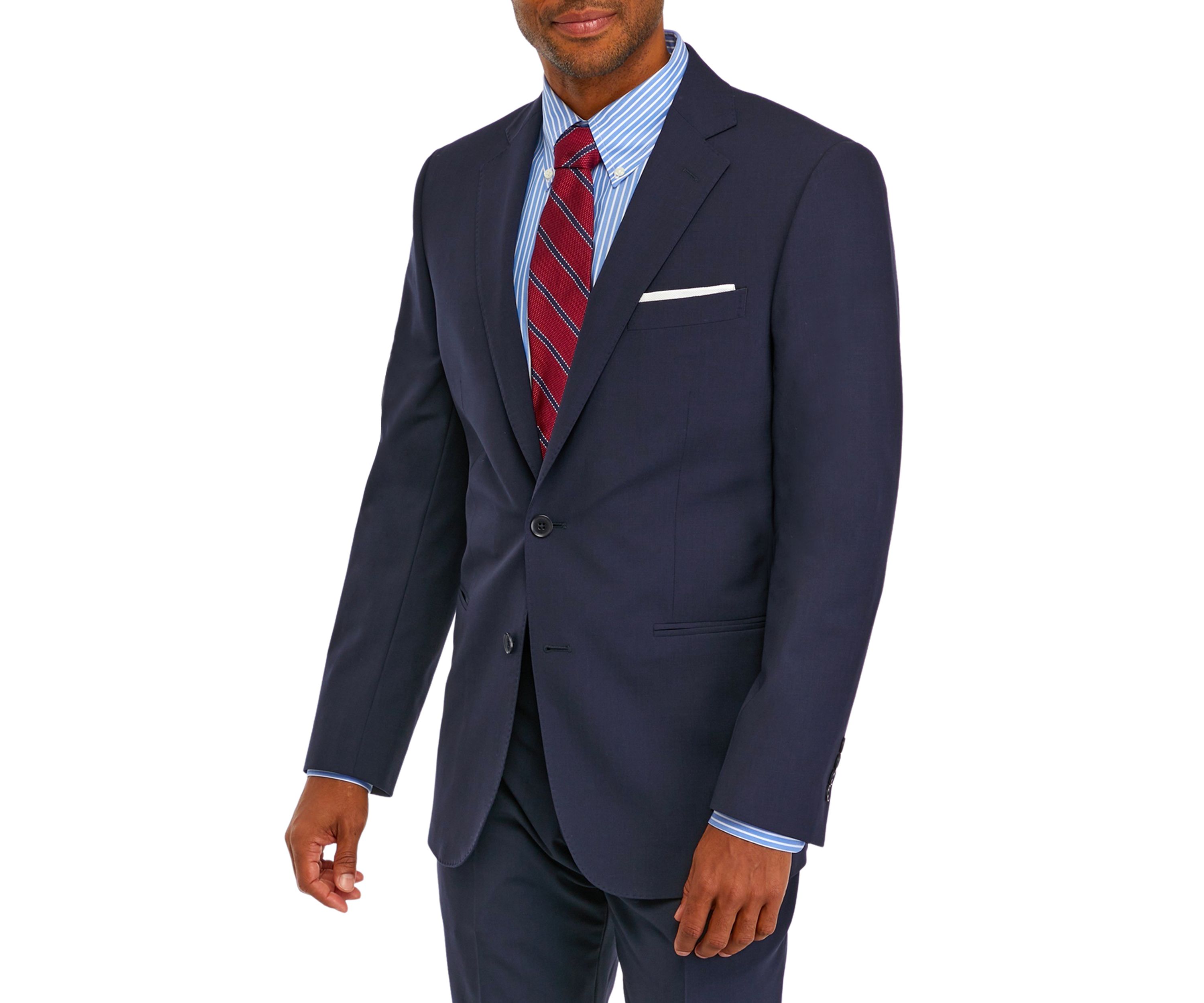 Mens Wool Stretch Classic Fit Suit Jacket