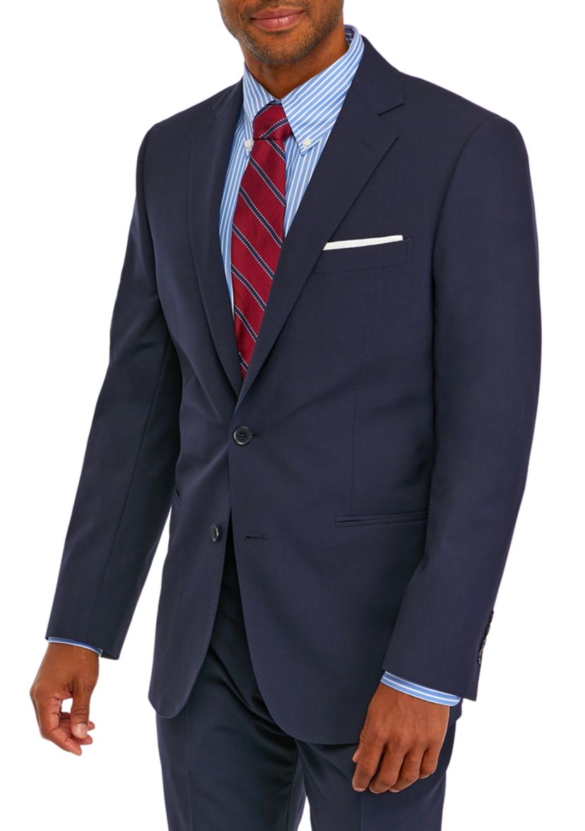 Mens Wool Stretch Classic Fit Suit Jacket