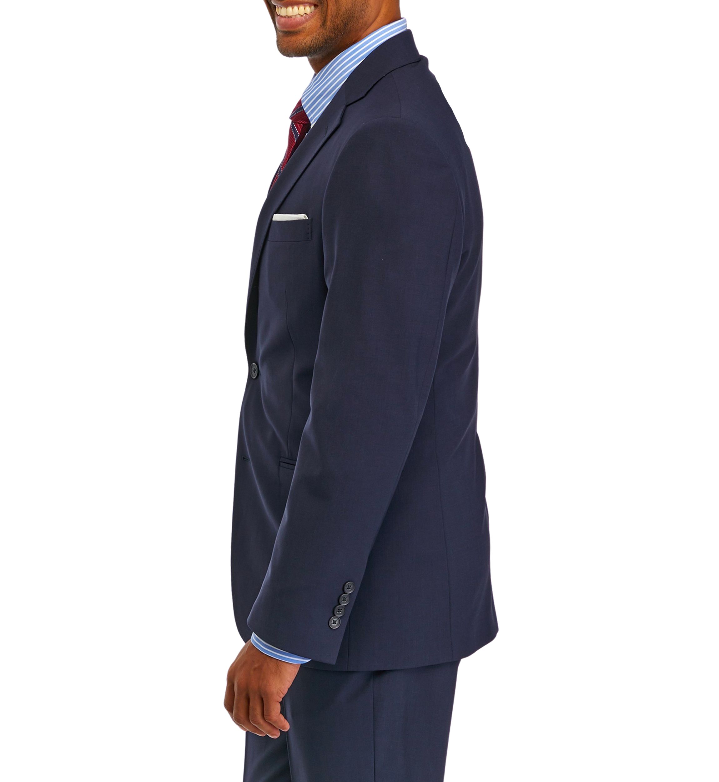 Mens Wool Stretch Classic Fit Suit Jacket