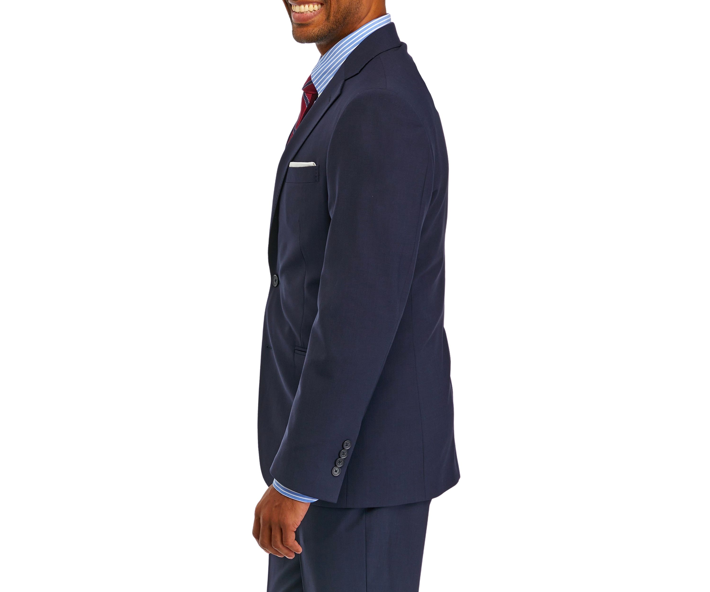 Mens Wool Stretch Classic Fit Suit Jacket