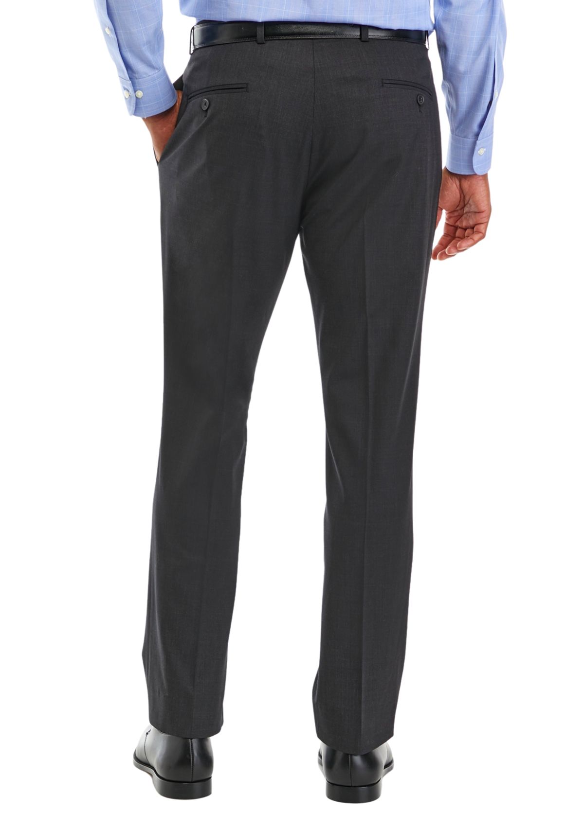 Mens Wool Stretch Classic Fit Suit Trouser Suit Separate Pants