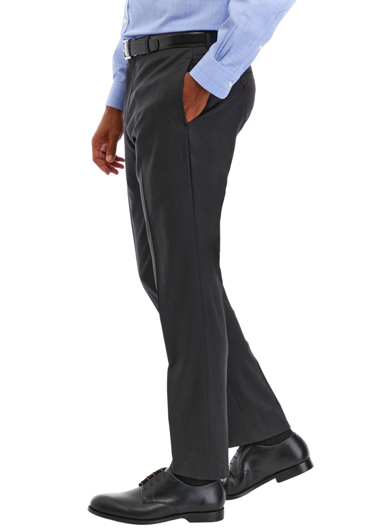 Mens Wool Stretch Classic Fit Suit Trouser Suit Separate Pants