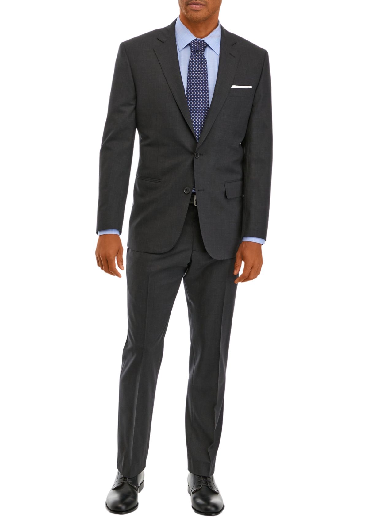 Mens Wool Stretch Classic Fit Suit Trouser Suit Separate Pants