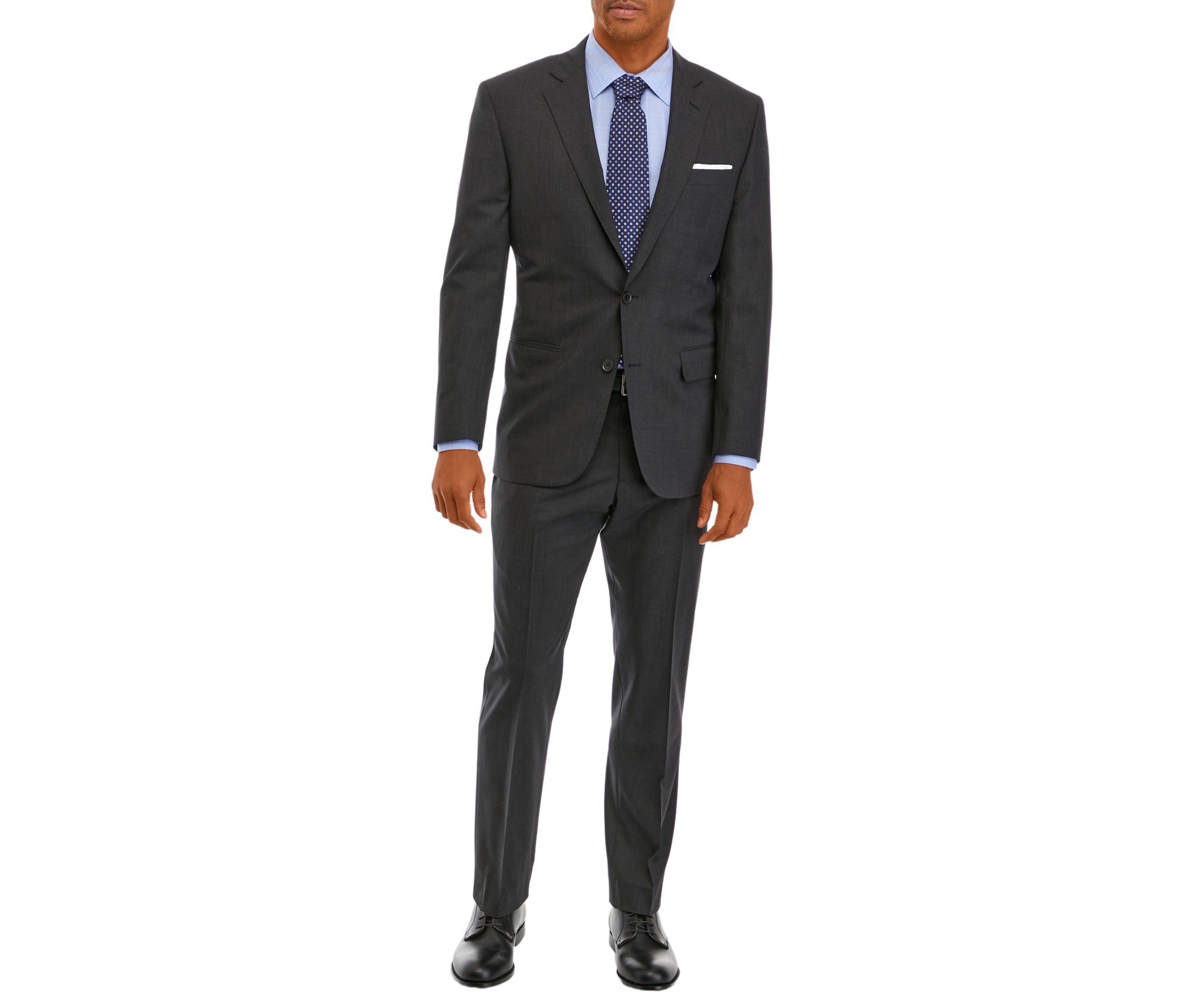 Mens Wool Stretch Classic Fit Suit Trouser Suit Separate Pants